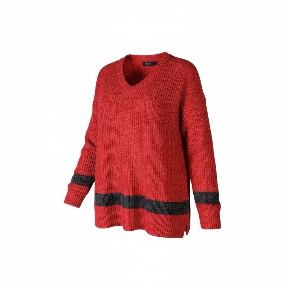 Women's Crazy Horse Liz Claiborne 100% Cotton Sweater Red Size Large